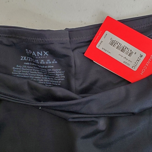 Spanx Power Conceal Her Mid-Thigh Short Size 2X Black Lightweight Hi-Rise NEW - Picture 11 of 14
